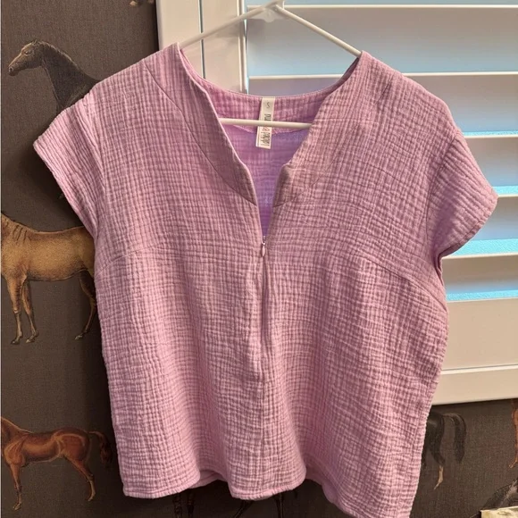 Latched Mama Light Pink Nursing Top - Picture 3 of 4